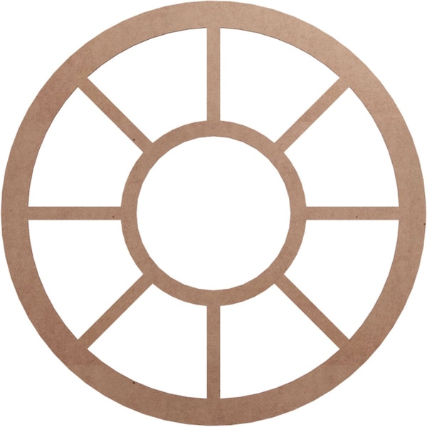 Ekena Millwork Grace Wood Fretwork Pierced Ceiling Medallion, Wood (Paint Grade), 36"OD x 13 1/8"ID x 3/8"T CMWP36X0375GRMF - main
